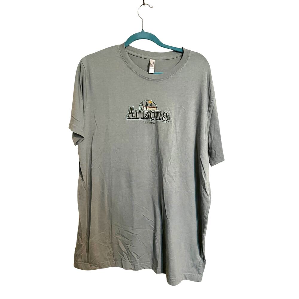 Blue Embroidered Sedona Tee
